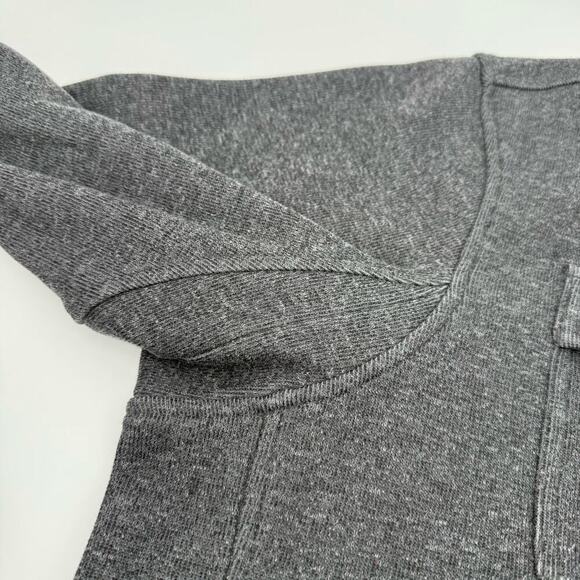 Duluth Trading Co. Men’s Size 2XL Fleece 1/4 Snap Heather Gray Pullover Shirt - Picture 7 of 10